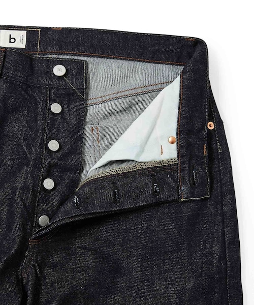 ADAM ET ROPE'（アダムエロペ）の「【blurhms ROOTSTOCK】12.9oz Selvage Denim Pants STANDARD（デニムパンツ・メンズ・ブルー系・2/3）」の6枚目の写真