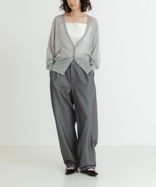 URBAN RESEARCH（アーバンリサーチ）の「カシミヤミックスVネックカーディガン（カーディガン/ボレロ・レディース・GRAY/ORANGE/BLACK・FREE）」の22枚目の写真