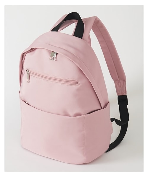 nissen（ニッセン）の「ツイル素材シンプル多ポケット軽量リュックサック（Ａ４対応）（バックパック/リュック・メンズ・ブラック/カーキ/グレー/ピンク/トープ・Y）」の5枚目の写真