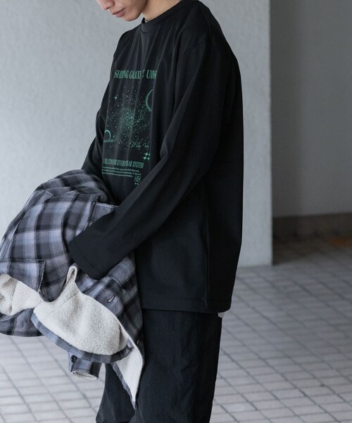SENSE OF PLACE by URBAN RESEARCH(センスオブプレイスバイアーバンリサーチ)の「Galaxy Graphic Long-Sleeve T-shirts(Tシャツ/カットソー・メンズ・WHITE/BLACK/L.GRAY・M/L)」の19枚目の写真