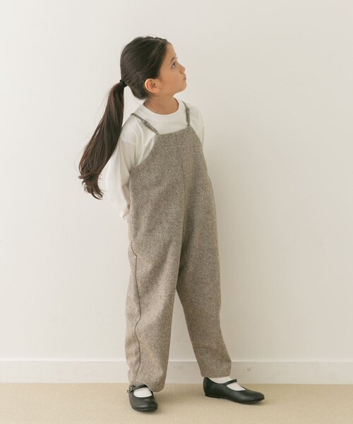 URBAN RESEARCH DOORS(アーバンリサーチドアーズ)の「『親子リンク』ネップツイードサロペット(KIDS)(ワンピース・キッズ・L.BEIGE/CHARCOAL・120/135)」の22枚目の写真