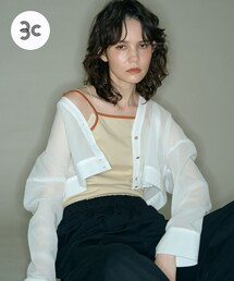 THE GOODLAND MARKET | 『別注』MIDIUMISOLID×TGM　Organic cotton sheer cardigan(カーディガン/ボレロ)