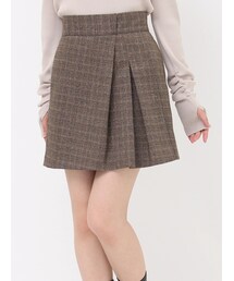 dazzlin | 【SETUP】タックフレアボンディングミニスカート※セットアップ対応(スカート)