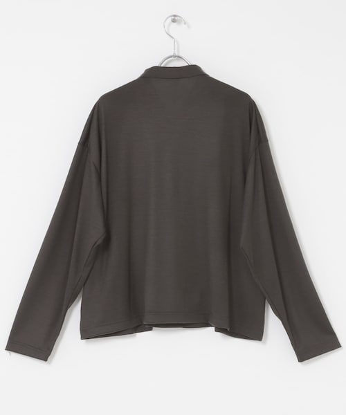 かぐれ（カグレ）の「ウォッシャブルウールカットシャツ（シャツ/ブラウス・レディース・AMBER/BROWN/INK BLACK・Free）」の12枚目の写真