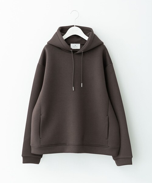 URBAN RESEARCH Sonny Label（アーバンリサーチサニーレーベル）の「ダンボールニットプルオーバーパーカー（パーカー・メンズ・アイスグレー/チャコール/ブラック/ブラウン・M/L/XL）」の4枚目の写真