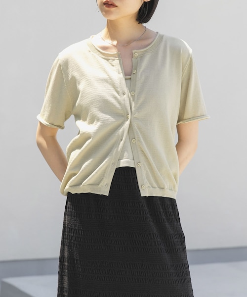 KBF（ケイビーエフ）の「ビスチェSETカーディガン（カーディガン/ボレロ・レディース・SAGE/GRAY/RED・One）」の2枚目の写真