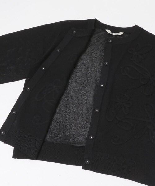 URBAN RESEARCH ROSSO（アーバンリサーチロッソ）の「Torrazzo Donna　CORD LACE SHEER CARDIGAN（カーディガン/ボレロ・レディース・WHITE/BLACK/GRAY・Free）」の8枚目の写真