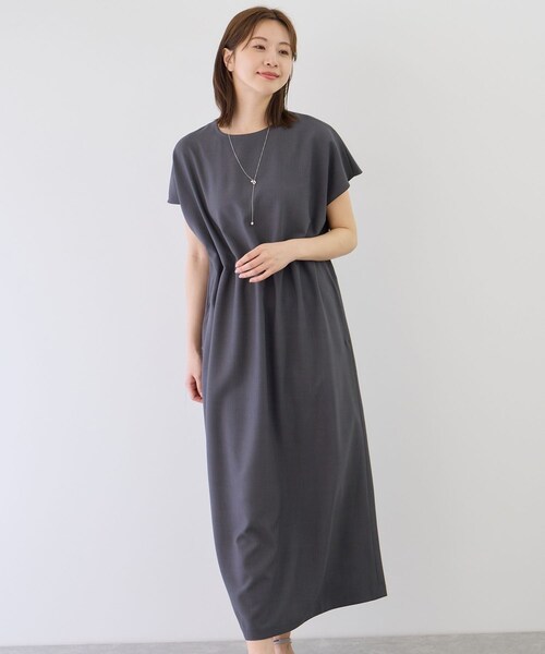 Jayro(ジャイロ)の「リネンタッチタックイージーワンピース(ワンピース・レディース・ブラック/チャコール/ベージュ・M)」の17枚目の写真
