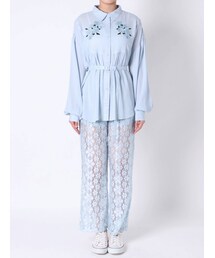 jouetie | 【セット】フラワーシャツ＆レースパンツ(シャツ/ブラウス)