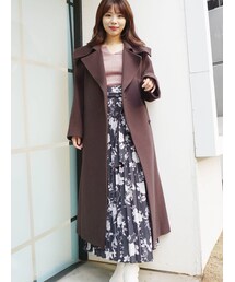 MERCURYDUO | ウールセーラーカラーロングコート(チェスターコート)