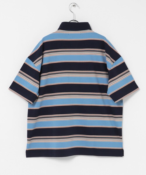 URBAN RESEARCH Sonny Label（アーバンリサーチサニーレーベル）の「OOPS　接触冷感ボーダーポロシャツ（ポロシャツ・メンズ・IVORY/NAVY・M/L/XL）」の10枚目の写真