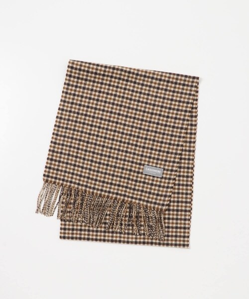URBAN RESEARCH（アーバンリサーチ）の「チェックカシミヤマフラー（マフラー・メンズ・NAVY×CCL/BEG×BROWN/RED CHECK/BLK CHECK/YEL CHECK・FREE）」の10枚目の写真