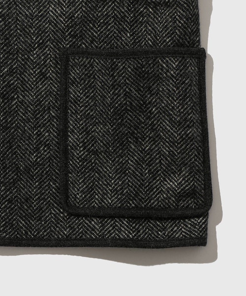 ADAM ET ROPE'(アダムエロペ)の「【E.S.P/イーエスピー】SOLA VEST TWEED(ダウンベスト・メンズ・チャコール・L/M)」の7枚目の写真