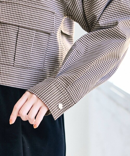 VIS（ビス）の「ショートカバーオールジャケット（カバーオール・レディース・ブラウン系/ベージュ・F）」の22枚目の写真