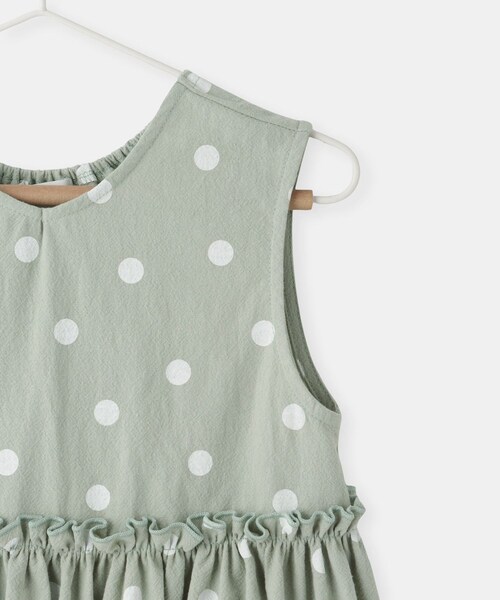 ROPE' PICNIC(ロペピクニック)の「【KIDS/キッズ】綿ワッシャードット柄ワンピース(ワンピース・キッズ・ベージュ/ライトグリーン・120/130/140/150)」の16枚目の写真