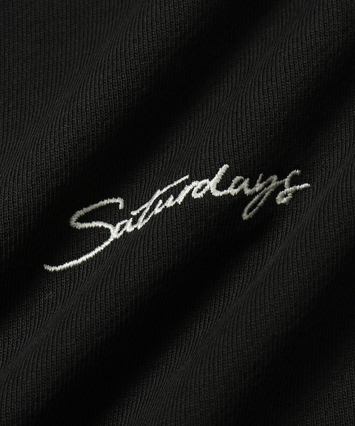 Saturdays NYC(サタデーズ ニューヨークシティ )の「Bowery Script Embroidered Crew(スウェット・メンズ・ブラック/オフホワイト・L/M/S/XL/XS)」の15枚目の写真