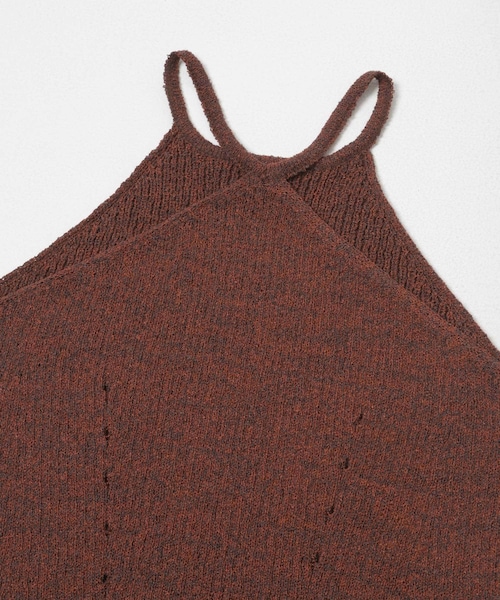 KBF（ケイビーエフ）の「メランジRIBタンクトップ（タンクトップ・レディース・BLUE/RED BROWN・One）」の5枚目の写真