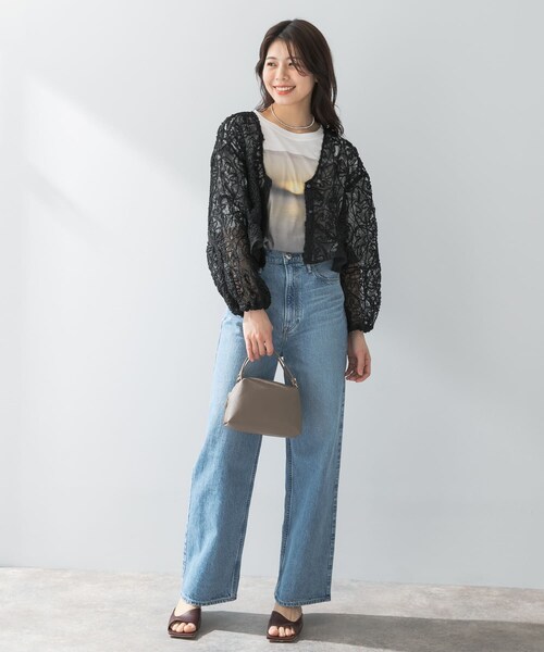 URBAN RESEARCH ROSSO（アーバンリサーチロッソ）の「F by ROSSO　コードレースブラウス（シャツ/ブラウス・レディース・OFF WHITE/BLACK・FREE）」の16枚目の写真