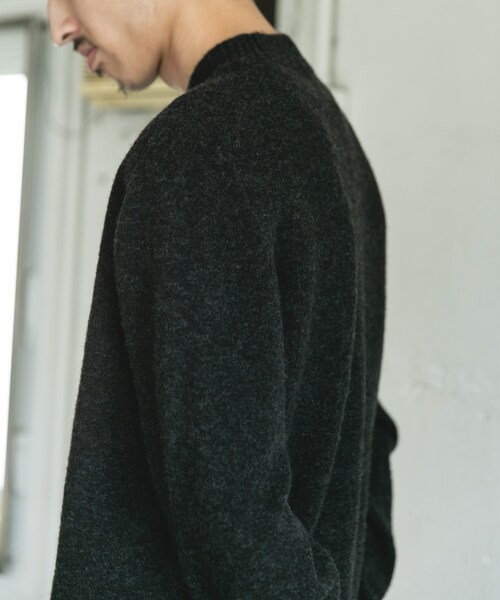 URBAN RESEARCH DOORS(アーバンリサーチドアーズ)の「ウール混もちもちハイネックニット(ニット/セーター・メンズ・OFF BEIGE/YELLOW/BLUE GREEN/CHARCOAL/BORDEAUX/NAVY・M/L)」の12枚目の写真