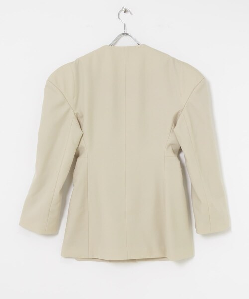 URBAN RESEARCH（アーバンリサーチ）の「YOHEI OHNO　Wormhole Jacket（ノーカラージャケット・レディース・beige・36）」の7枚目の写真