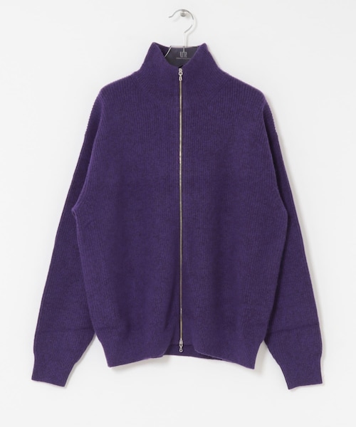 URBAN RESEARCH（アーバンリサーチ）の「ULTERIOR　WOOL COTTON RIB DRIVERS KNIT（テーラードジャケット・メンズ・BLACK MIX/GREY MIX/PURPLE MIX・M/L）」の3枚目の写真