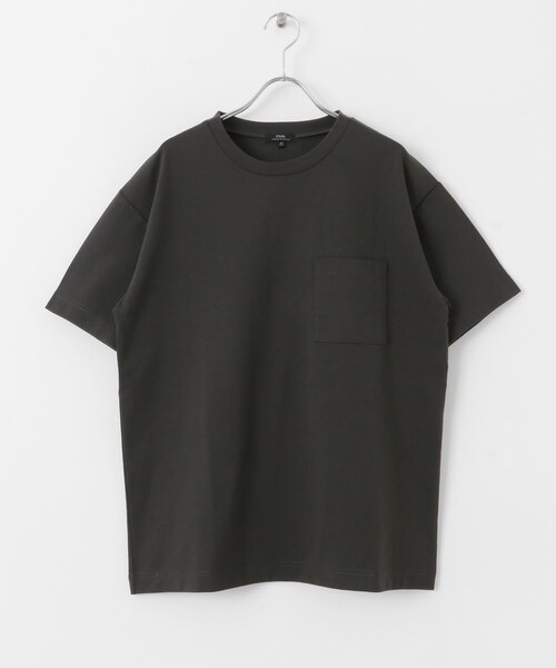 ITEMS URBANRESEARCH（アイテムズ アーバンリサーチ）の「『吸水速乾/イージーケア/UVカット』高機能TC天竺 ポケットTシャツ（Tシャツ/カットソー・メンズ・BLU/WHT/GREIGE/CHA・M/L）」の12枚目の写真