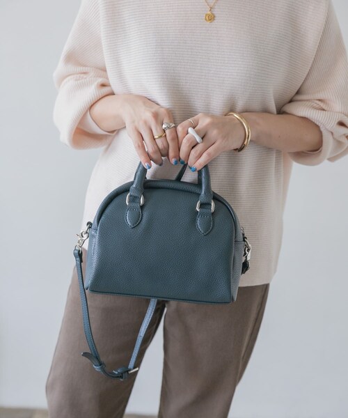 ITEMS URBANRESEARCH（アイテムズ アーバンリサーチ）の「ラウンドボストンバッグ（ボストンバッグ・レディース・BEG/NVY/PNK・-）」の13枚目の写真