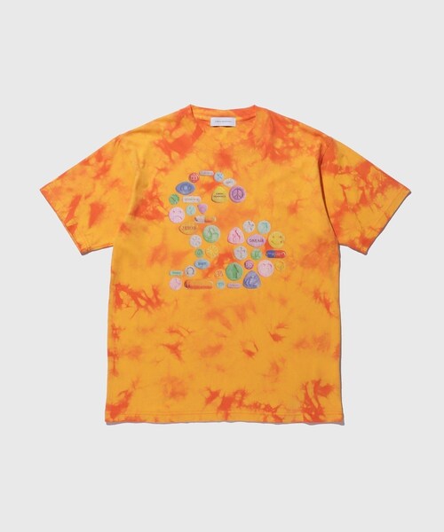 ADAM ET ROPE'(アダムエロペ)の「【LIBRIO MENDONCA/リブリオ メンドンサ】TIEDYE PILL TEE(Tシャツ/カットソー・メンズ・ブラック/オレンジ・L/M)」の4枚目の写真