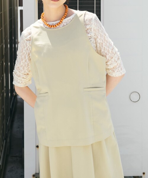 KBF（ケイビーエフ）の「バックオープンベストセットアップ（セットアップ・レディース・BLACK/BEIGE/BROWN・one）」の22枚目の写真