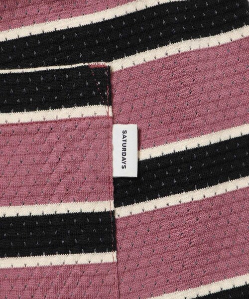 Saturdays NYC(サタデーズ ニューヨークシティ )の「Mesh Border Stripe Shorts(その他パンツ・レディース・ライトグリーン/パープル・L/M/S/XL)」の16枚目の写真