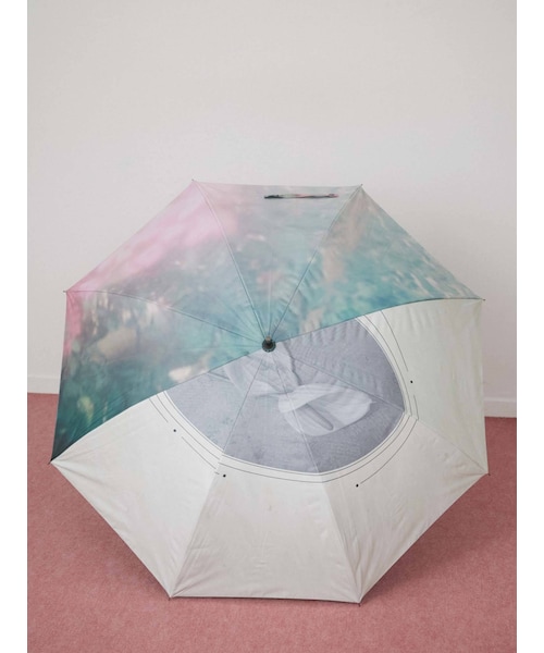 merry jenny（メリージェニー）の「asymmetry umbrella（長傘・レディース・アイボリー/パープル/ライトミックス/ミックス・F）」の3枚目の写真