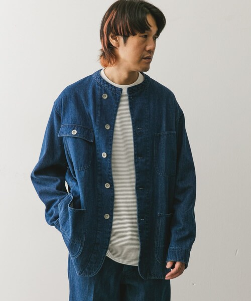 URBAN RESEARCH DOORS（アーバンリサーチドアーズ）の「Denim Chore Jacket（デニムジャケット・メンズ・INDIGO/ONE WASH・M/L/XL）」の19枚目の写真