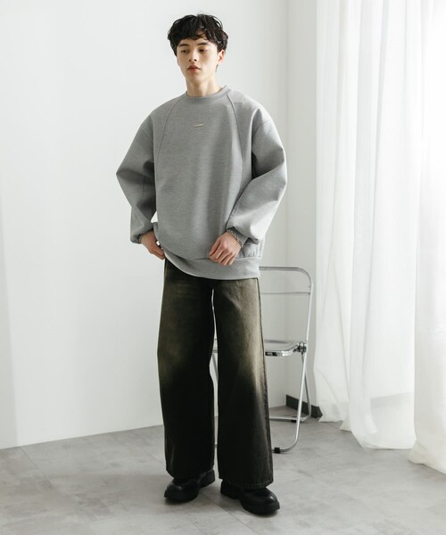 SENSE OF PLACE by URBAN RESEARCH（センスオブプレイスバイアーバンリサーチ）の「ポンチプレートキリカエスウェット（スウェット・メンズ・BLUE/BLACK/GRAY・M/L）」の19枚目の写真