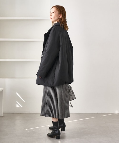 ROPE' PICNIC（ロペピクニック）の「2WAY中綿テーラードコート（ダウンジャケット/コート・レディース・スミクロ/ベージュ・F）」の8枚目の写真