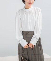 URBAN RESEARCH ROSSO | ギャザーハイネックブラウス(シャツ/ブラウス)