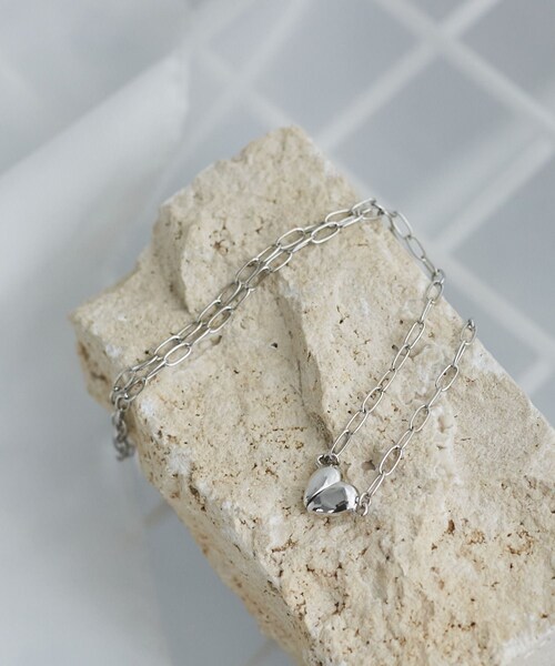 ROPE' PICNIC（ロペピクニック）の「マグネットハートボールドチェーンネックレス/2WAY（ネックレス・レディース・ゴールド/シルバー・F）」の3枚目の写真