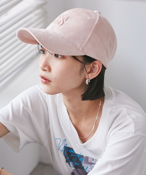 VIS（ビス）の「スエードロゴキャップ/追加（キャップ・レディース・チャコール/ブラウン/ピンク系・F）」の10枚目の写真