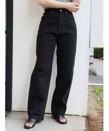 MURUA | ルーズストレートカラーパンツ(デニムパンツ)