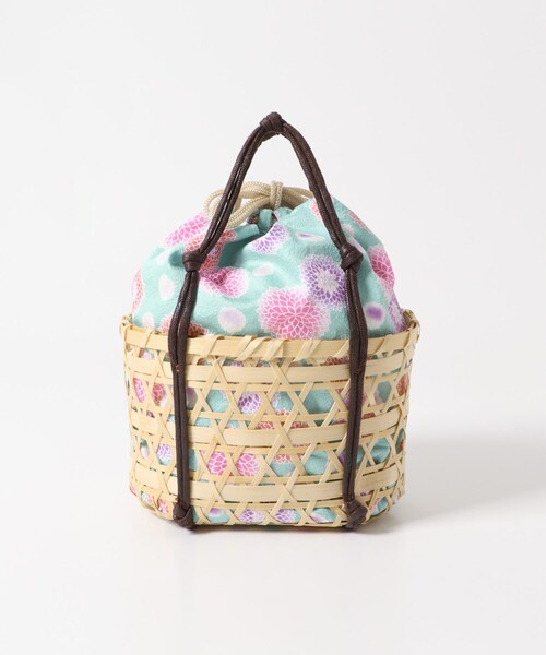 SENSE OF PLACE by URBAN RESEARCH（センスオブプレイスバイアーバンリサーチ）の「カゴキンチャクバッグA（かごバッグ・レディース・BEIGE・one）」の8枚目の写真