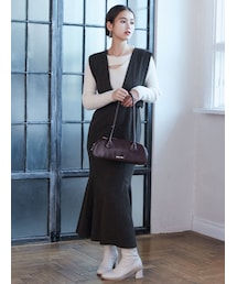 サイドベルトマーメイドジャンパースカート