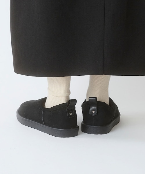 RODE SKO（ロデスコ）の「TEMPERATE　SHLOKムートン風スリッポンレインシューズ（レインシューズ・レディース・BLACK/GRAY・37/38/39）」の17枚目の写真