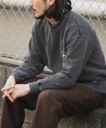 ITEMS URBANRESEARCH | ワンポイント刺繍スウェットデニムトップス(スウェット)