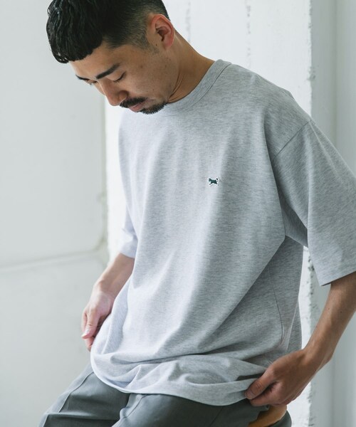 URBAN RESEARCH DOORS（アーバンリサーチドアーズ）の「『XLサイズ/WEB限定』『別注』PENNEYS×DOORS　THEFOX 鹿の子ショートスリーブT（Tシャツ/カットソー・メンズ・WHITE/ASH GRAY/PURPLE/NAVY・M/L/XL）」の18枚目の写真