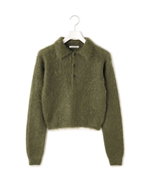ADAM ET ROPE'（アダムエロペ）の「【J'aDoRe限定】【AURALEE(オーラリー)】BRUSHED SUPER KID MOHAIR KNIT POLO（ニット/セーター）」