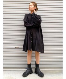 Ungrid | 【WEB限定】ティアードミニワンピ－ス(ワンピース)