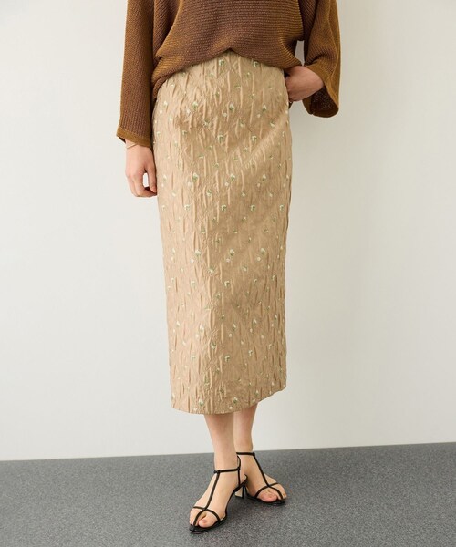 ROPE'(ロペ)の「ジャガードタイトスカート/セットアップ対応・イージーケア(スカート・レディース・ブラック/ベージュ・36/38)」の16枚目の写真