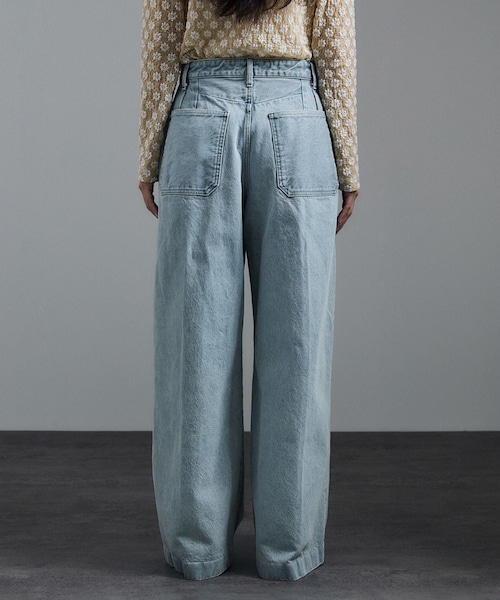 ADAM ET ROPE'(アダムエロペ)の「【J'aDoRe・店舗限定】【TANAKA(タナカ)】HAKAMA JEAN TROUSERS(デニムパンツ・レディース・ブルー系・25/26/27)」の18枚目の写真