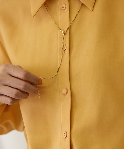 ROPE'（ロペ）の「ファンクションオーバーシャツ（シャツ/ブラウス・レディース・ホワイト/オレンジ・F）」の12枚目の写真