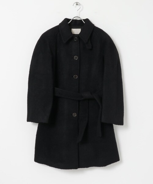 URBAN RESEARCH（アーバンリサーチ）の「AMOMENTO　ALPACA RAGLAN COAT（ステンカラーコート・レディース・SKY BLUE/BLACK/BROWN・0）」の5枚目の写真