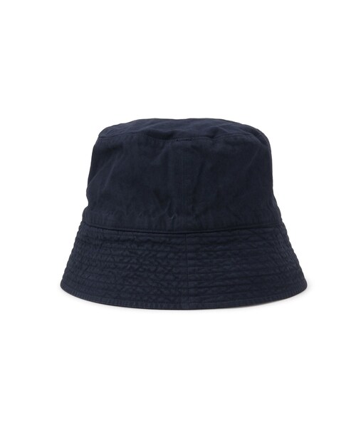 ADAM ET ROPE'（アダムエロペ）の「【AURALEE(オーラリー)】GARMENT-DYED FINX CHINO BUCKET HAT MADE BY KIJIMA TAKAYUKI（ハット・レディース・ホワイト/キナリ/ネイビー・F）」の5枚目の写真